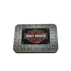 Harley Davidson new collectible playing cards in metal logo tin
